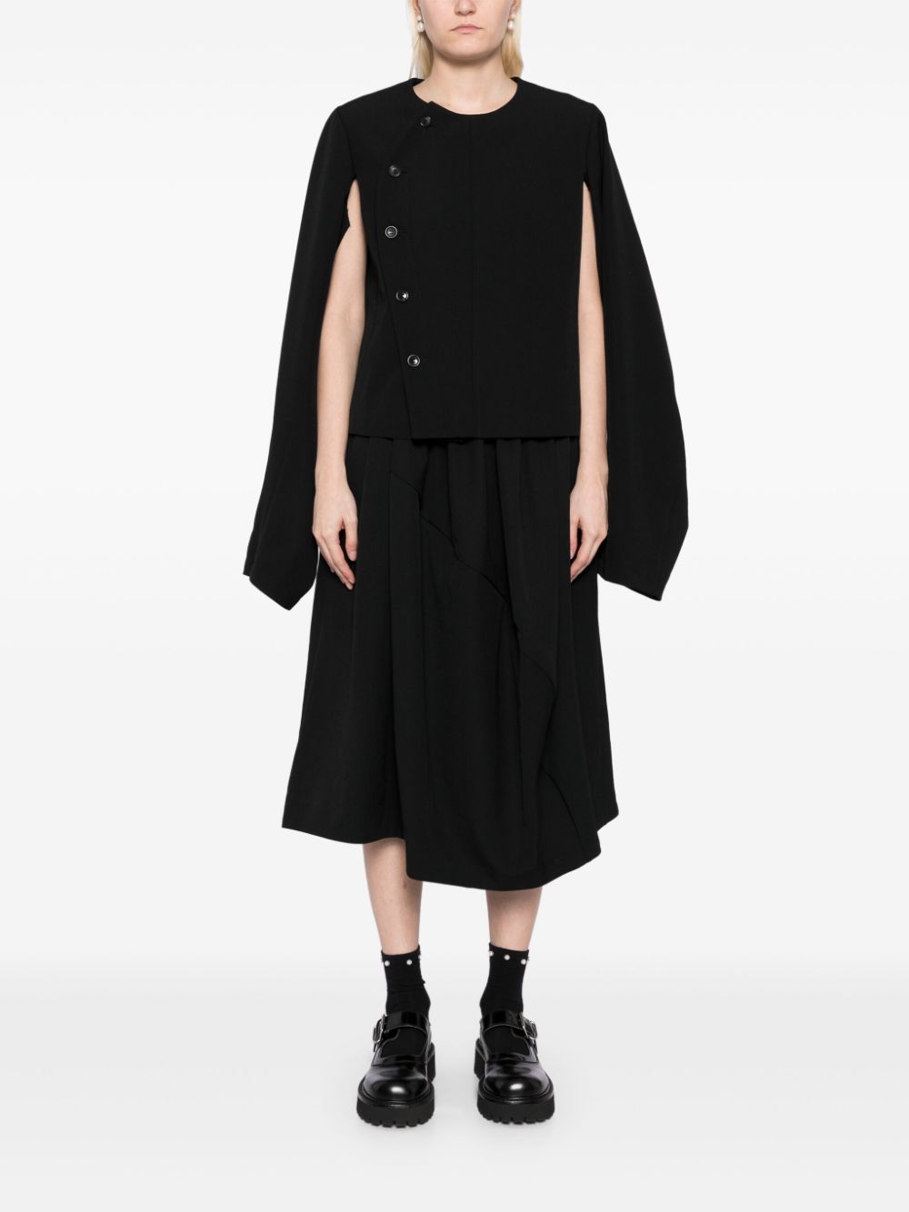 Comme Jackets Black Wool