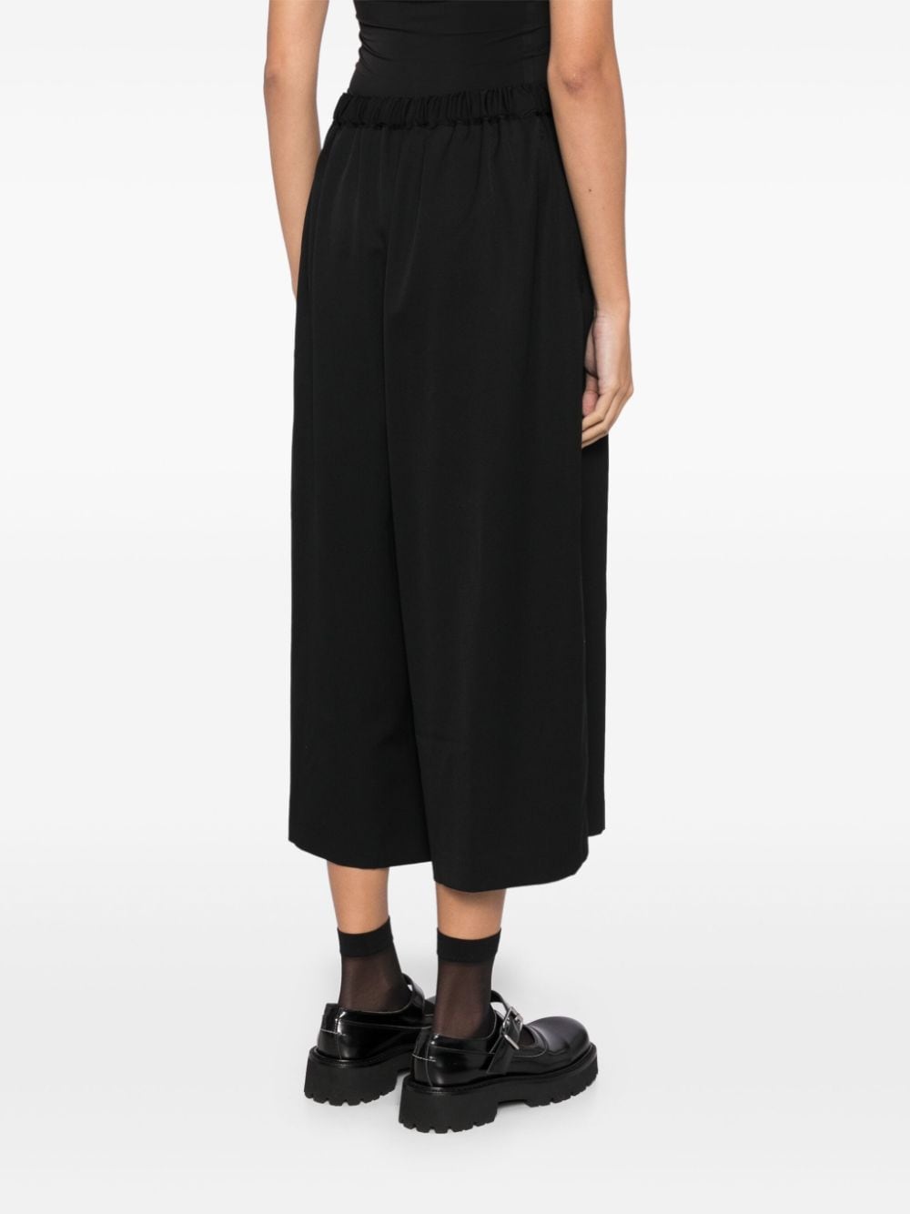 Comme Trousers Black Wool