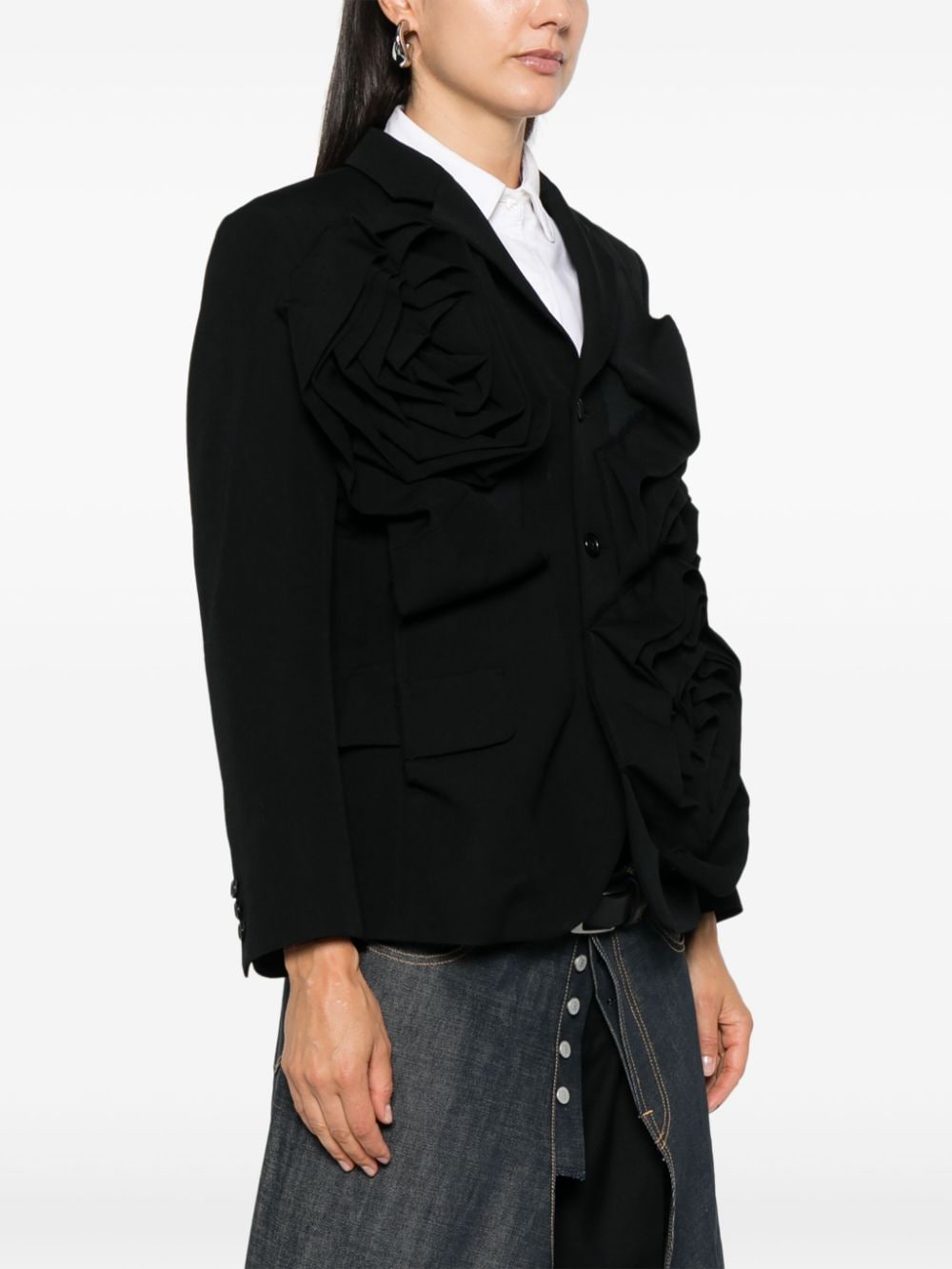 Comme Des Garcons Jackets Black Wool