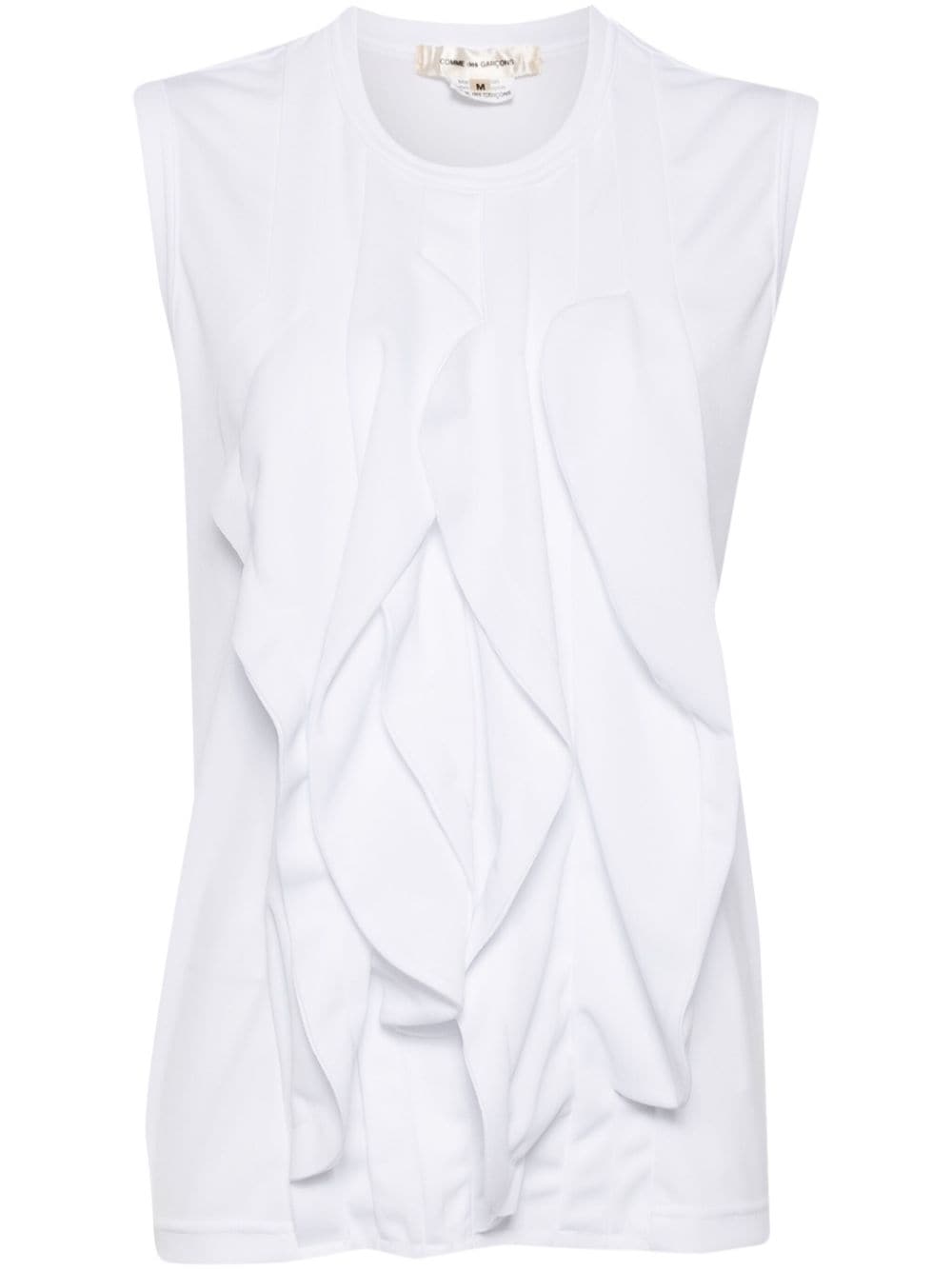 Comme Des Garcons Top White Polyester