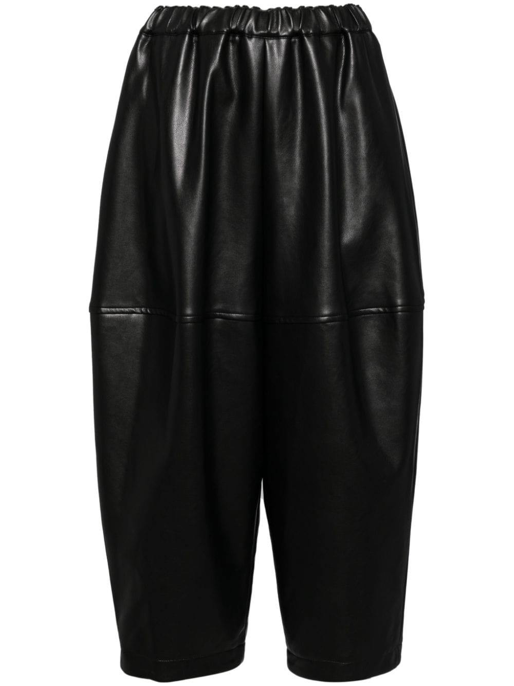 Comme Des Garcons Trousers Black Polyurethane