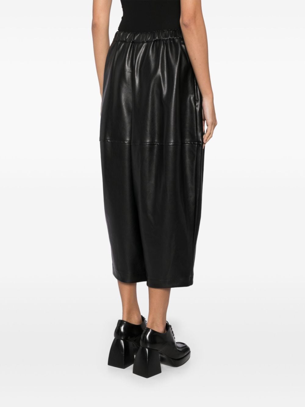 Comme Des Garcons Trousers Black Polyurethane