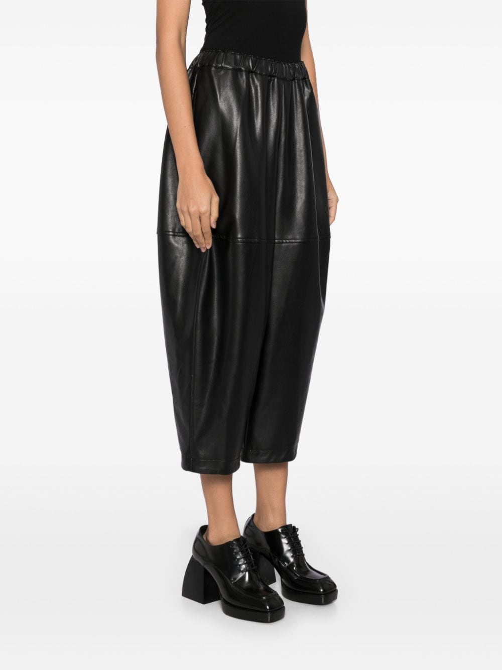 Comme Des Garcons Trousers Black Polyurethane