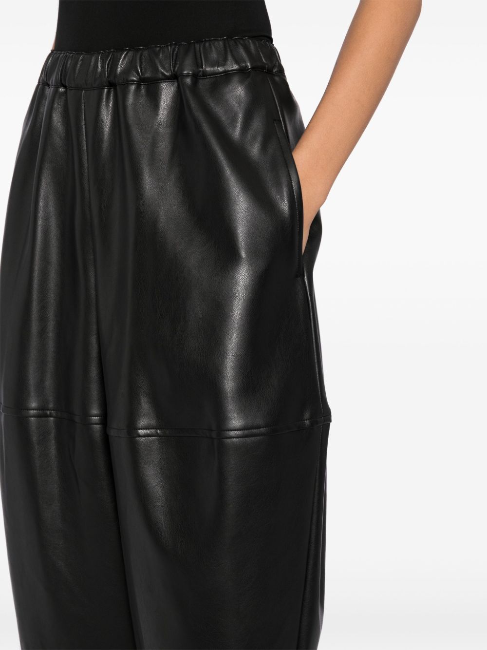 Comme Des Garcons Trousers Black Polyurethane