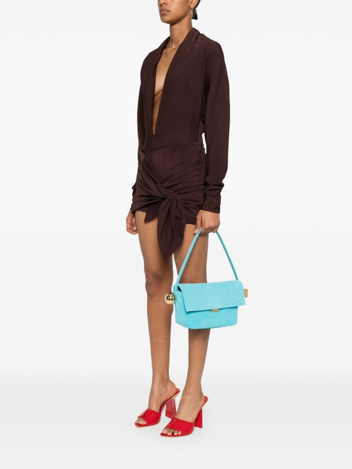 Jacquemus Bags Clear Blue Calf Leather