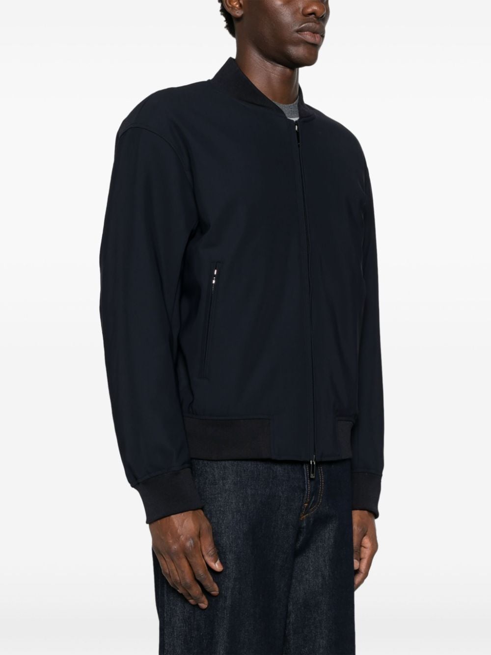 Emporio Armani Coats Blu Polyamide Elastane