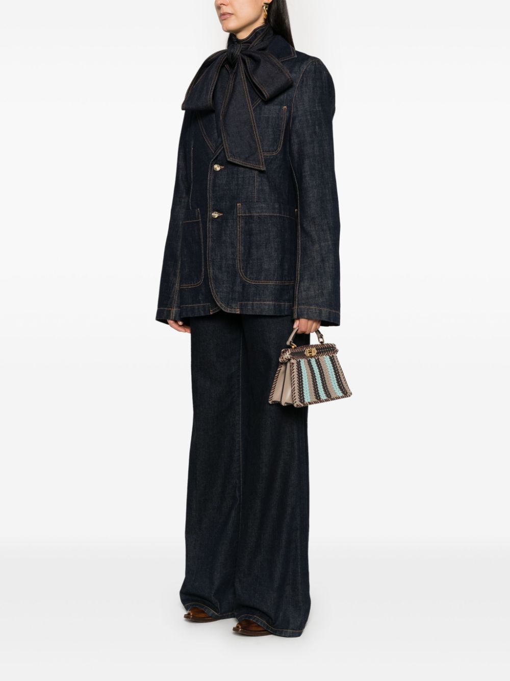 Fendi Bags Clear Blue Furs & Skins->leather100 %