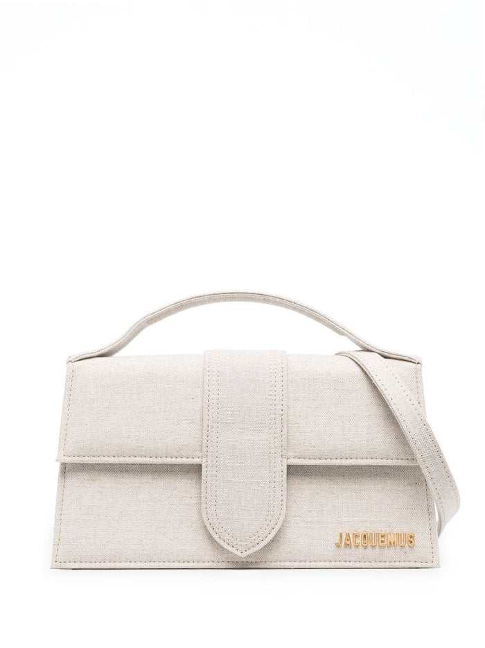 Jacquemus Bags Grey Outer: Linen/flax