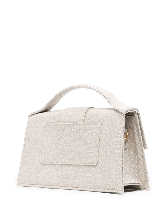 Jacquemus Bags Grey Outer: Linen/flax