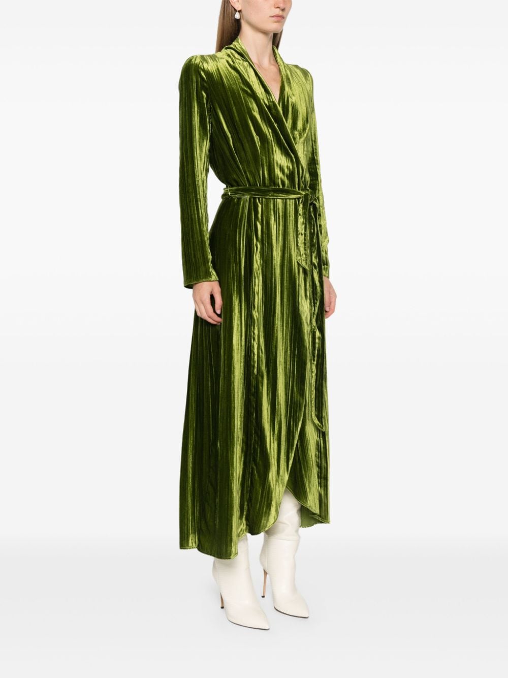 Forte Dresses Green Viscose Polyamide