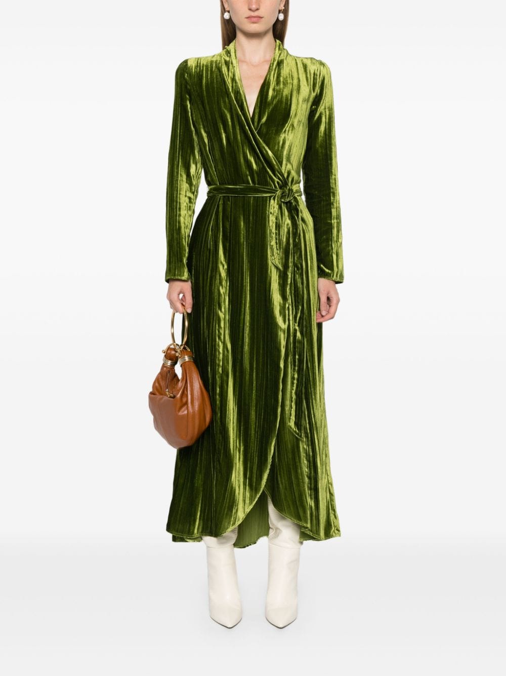Forte Dresses Green Viscose Polyamide