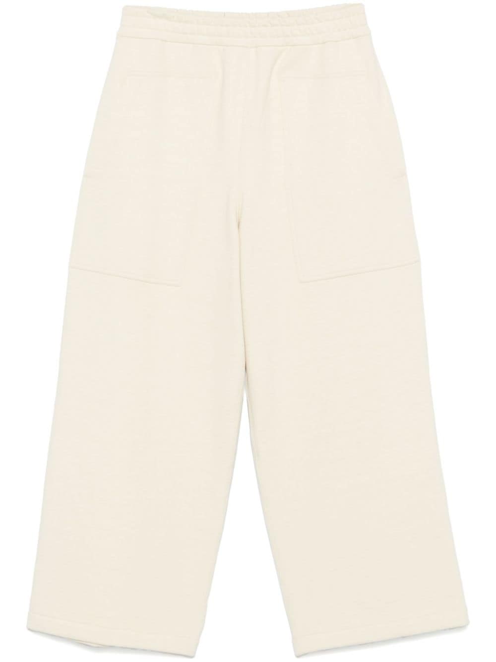 Jil Sander Trousers White Cotton Elastane