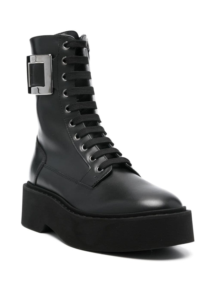 Roger Vivier Boots Black Calf Leather