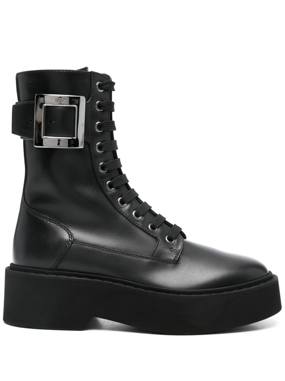 Roger Vivier Boots Black Calf Leather