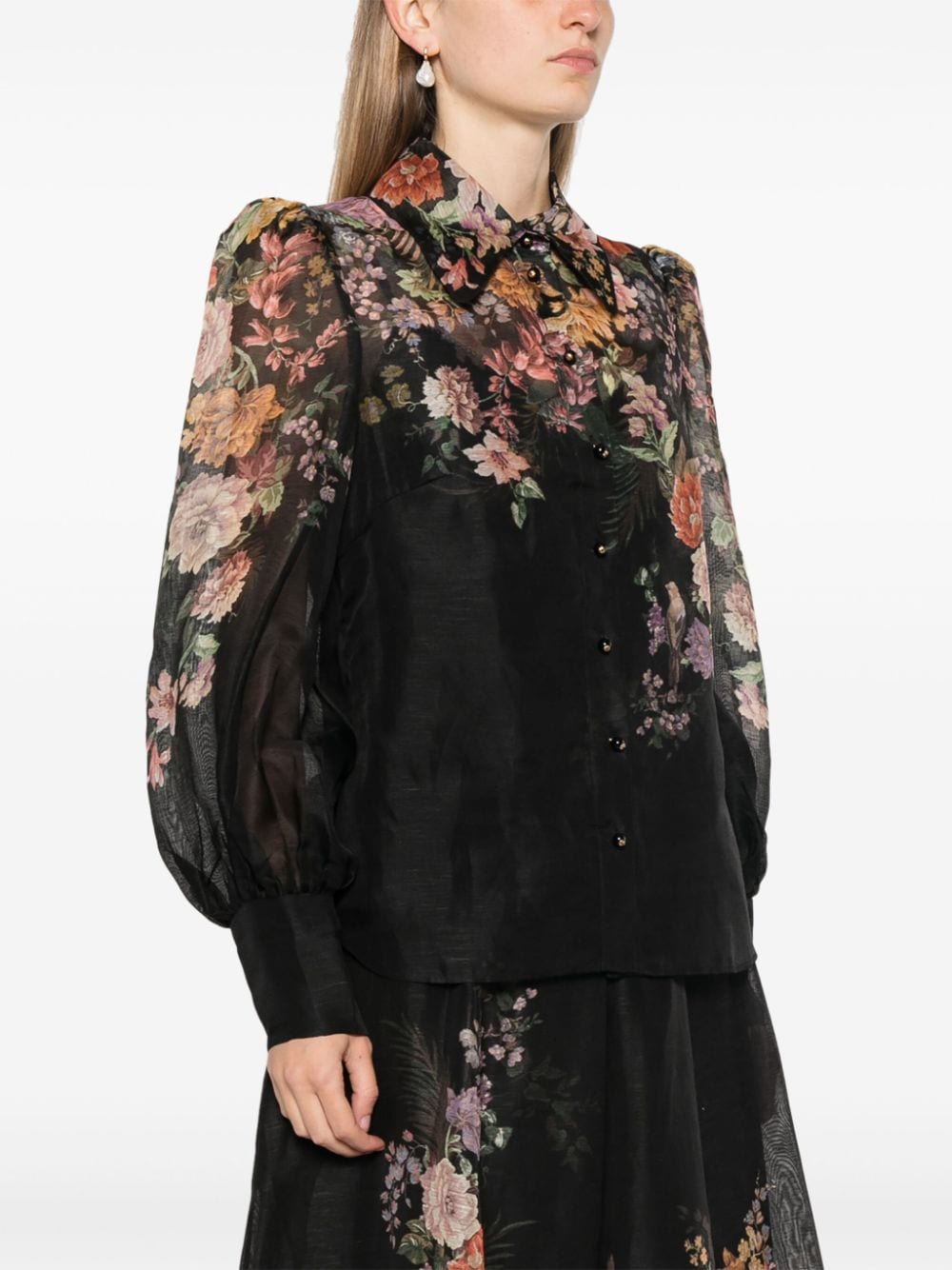 Zimmermann Shirts Black Lining: Elastane