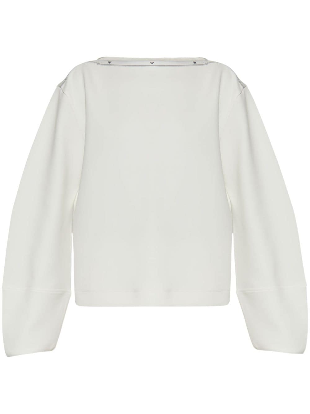Emporio Armani Sweaters Bianco Cotton Polyester Elastane