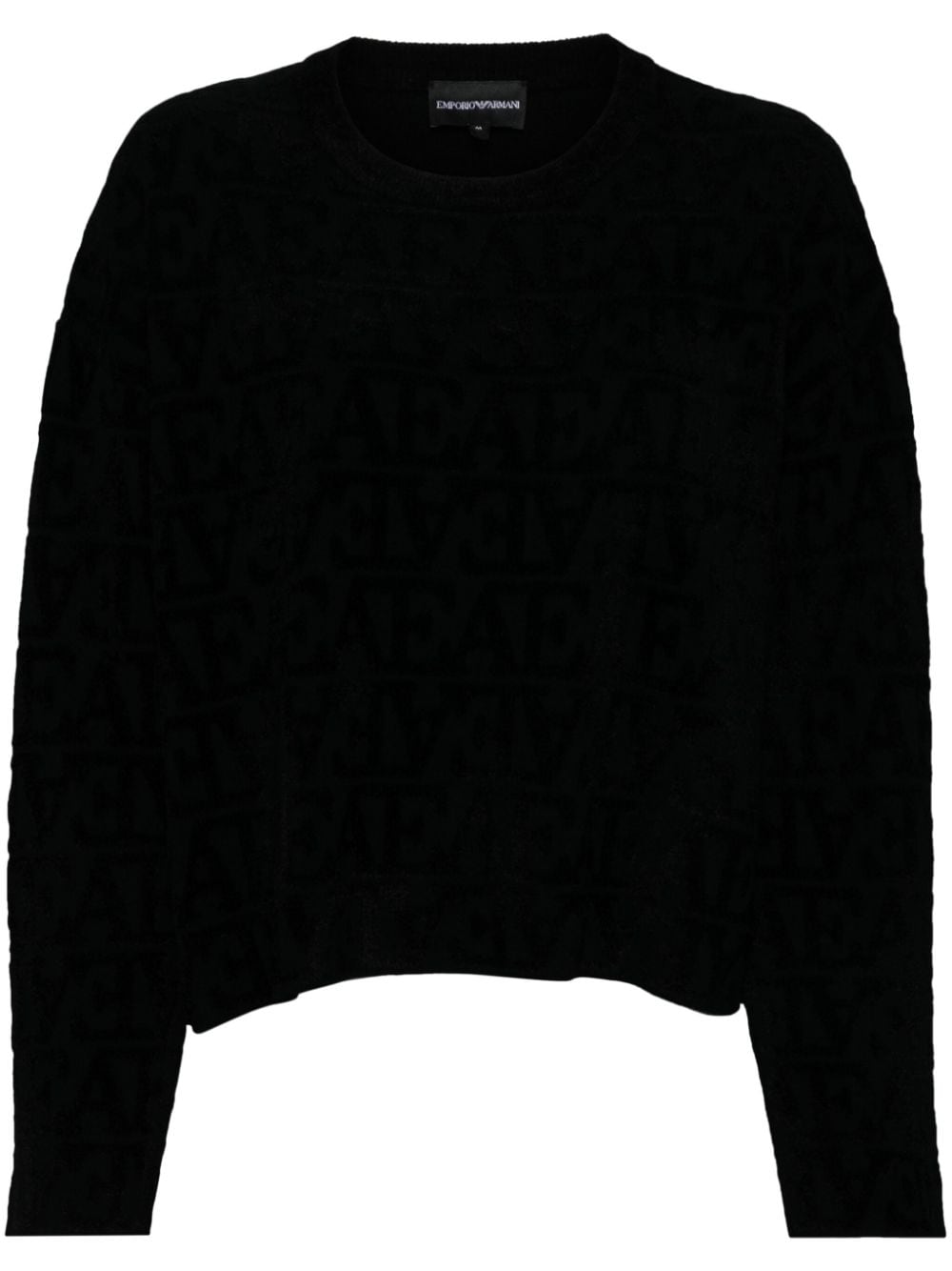 Emporio Armani Sweaters Nero Viscose Polyamide Polyester
