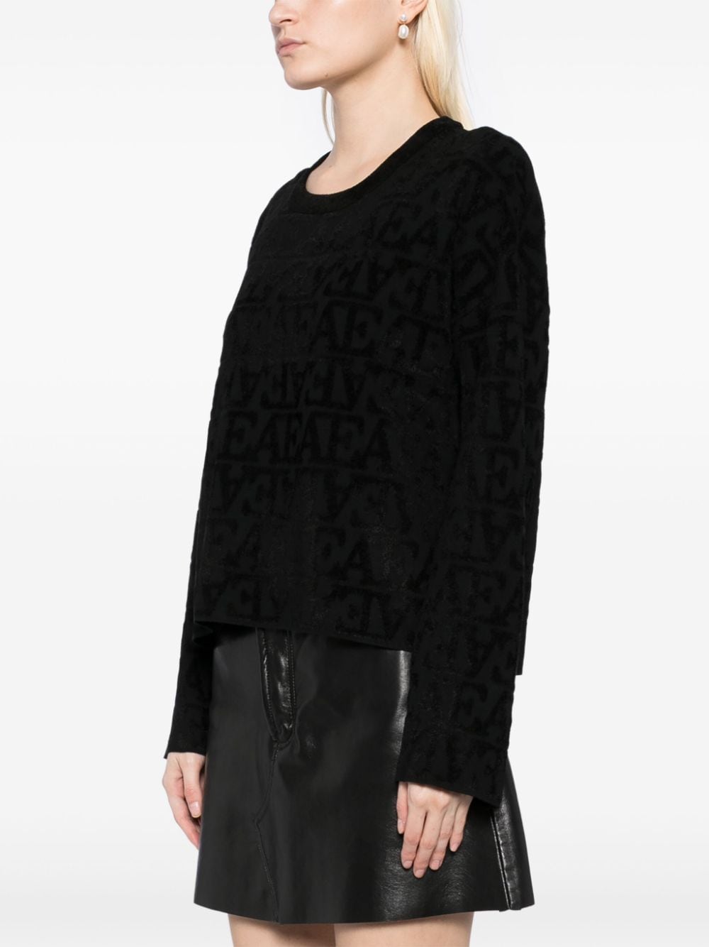 Emporio Armani Sweaters Nero Viscose Polyamide Polyester