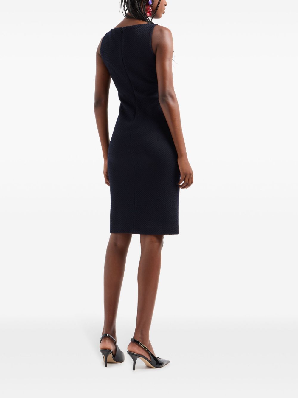 Emporio Armani Dresses Nero Wool Polyester Cotton