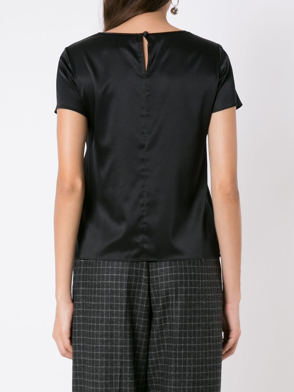 Emporio Armani Top Nero Silk