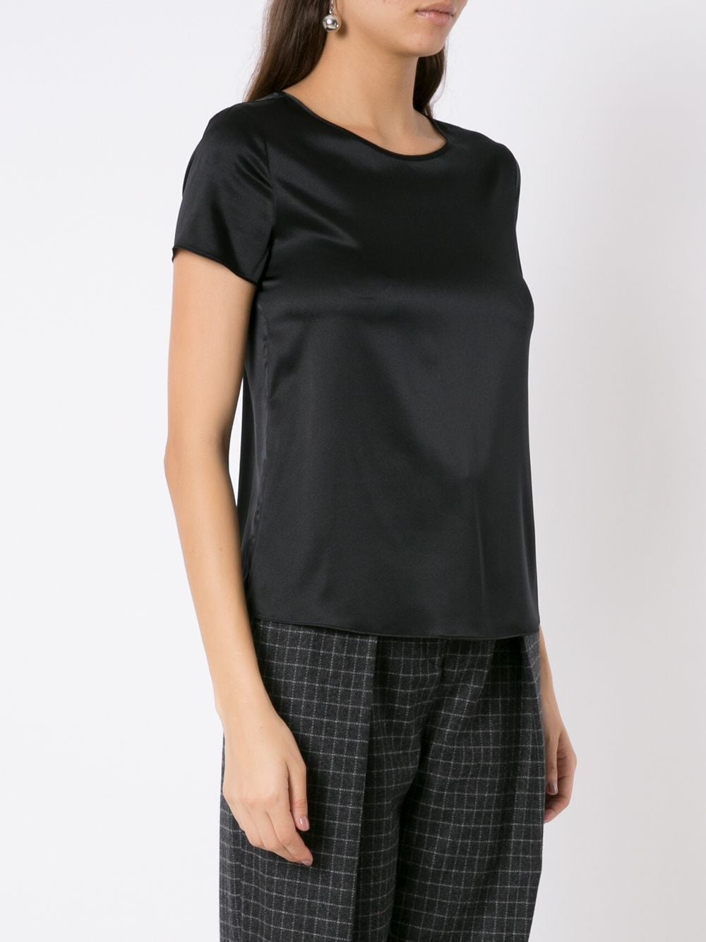 Emporio Armani Top Nero Silk