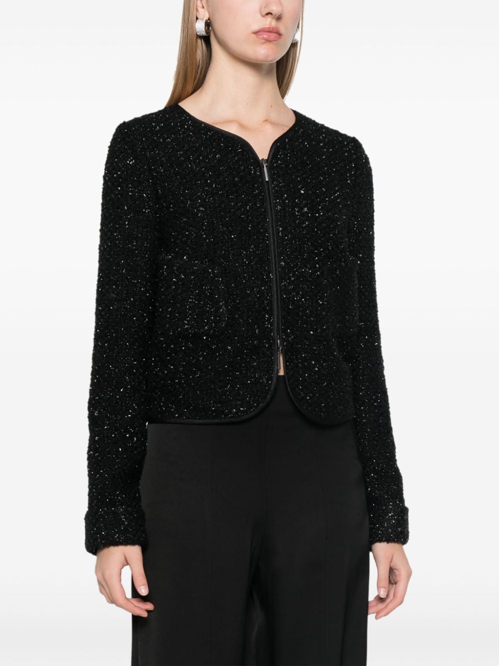 Emporio Armani Jackets Nero Outer: Virgin Wool