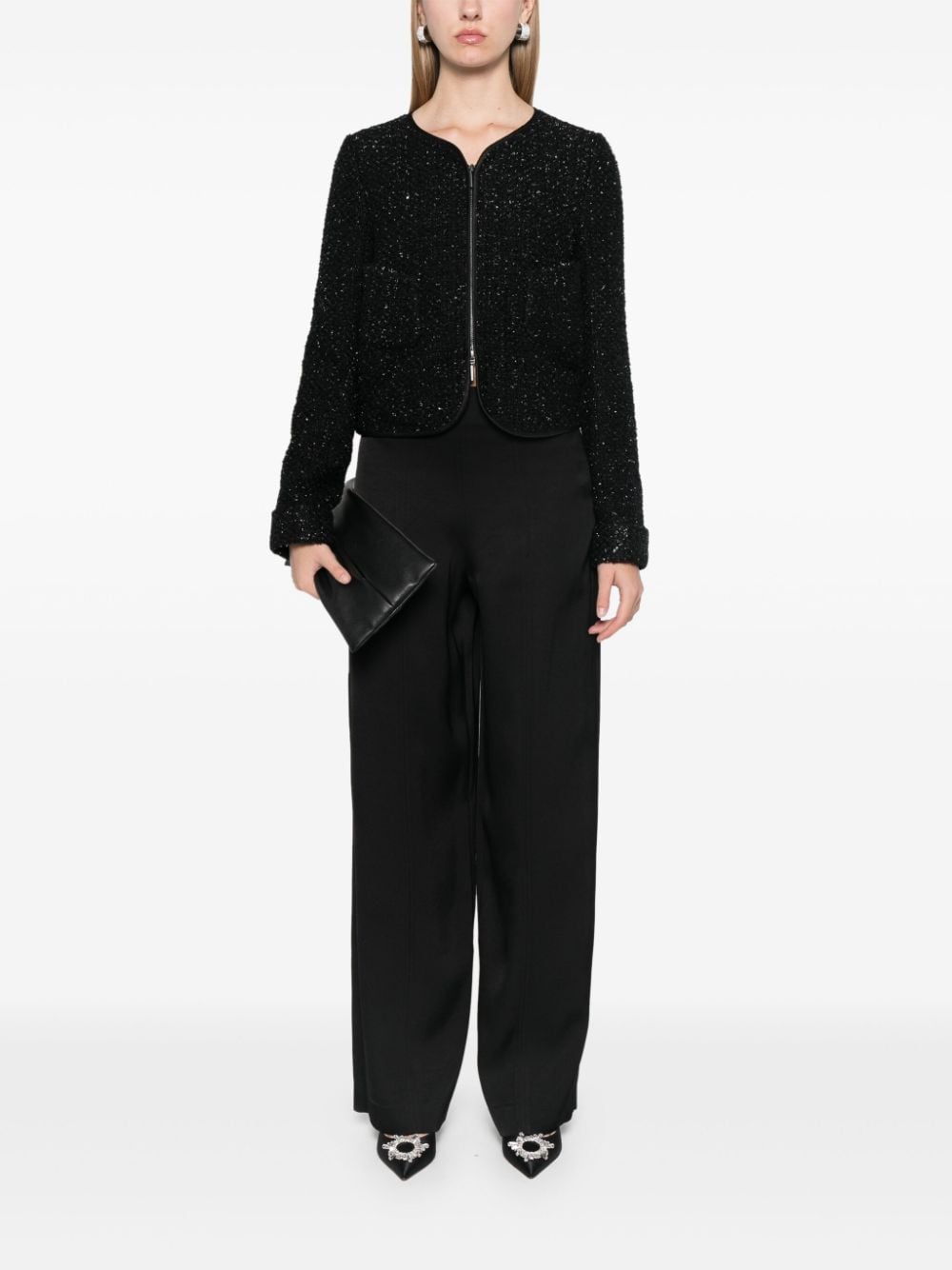 Emporio Armani Jackets Nero Outer: Virgin Wool