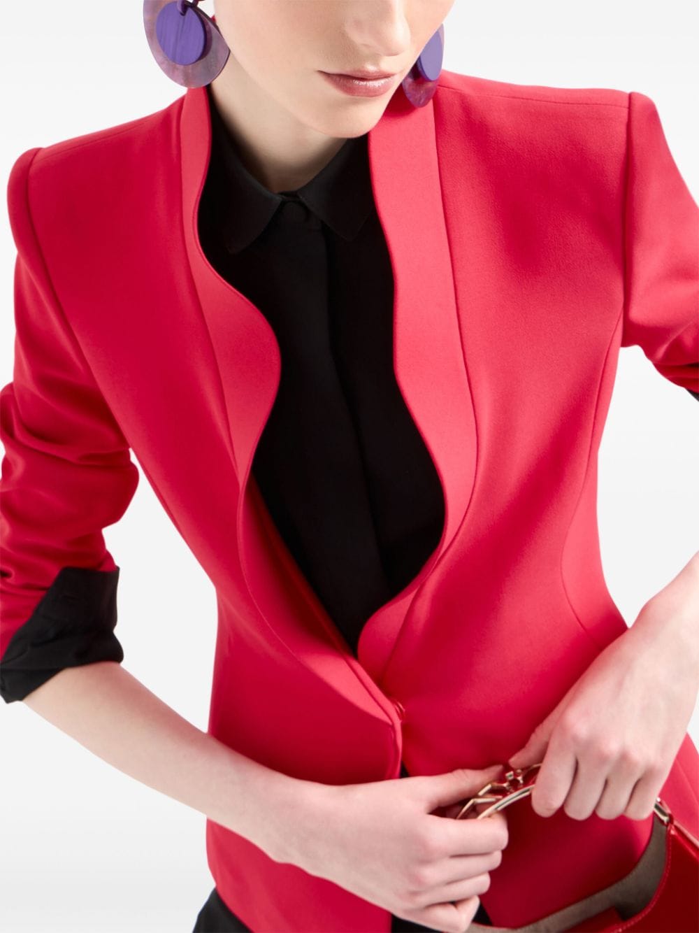 Emporio Armani Jackets Rosso Outer: Viscose