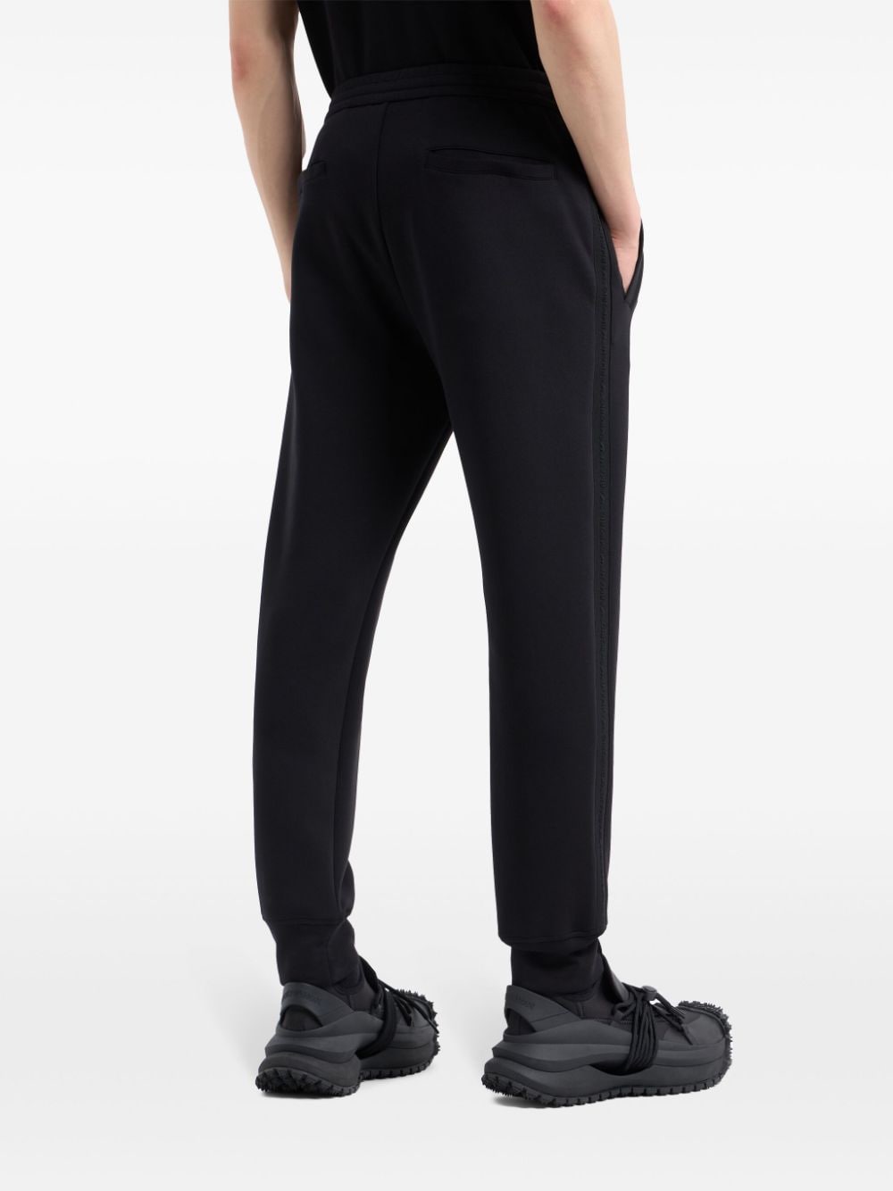 Emporio Armani Trousers Nero Cotton