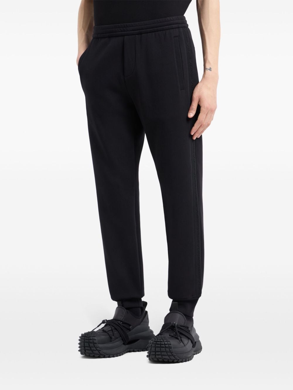 Emporio Armani Trousers Nero Cotton