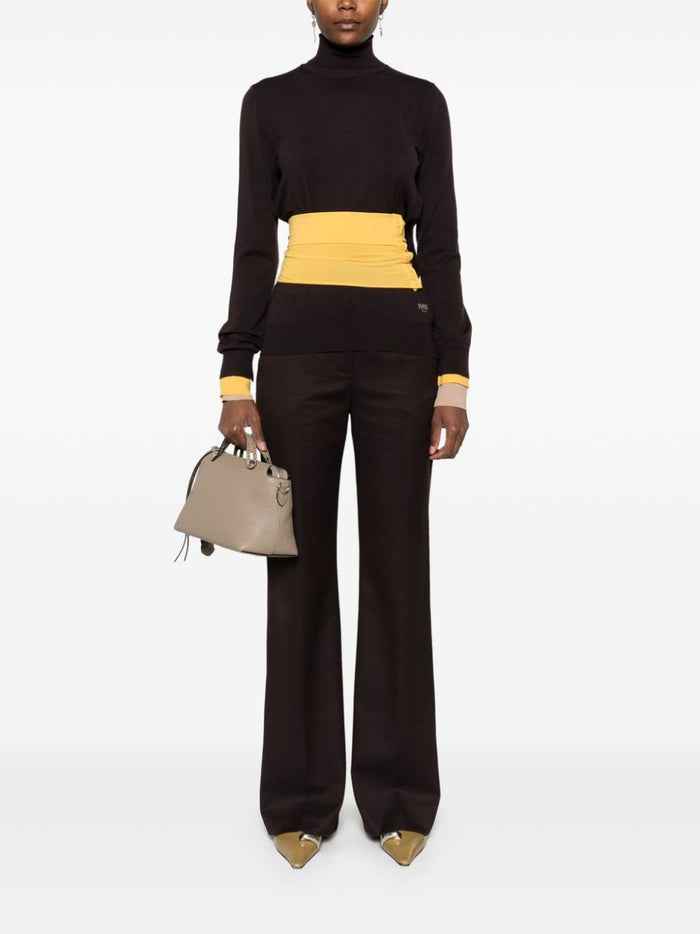 Fendi Sweaters Purple Wool