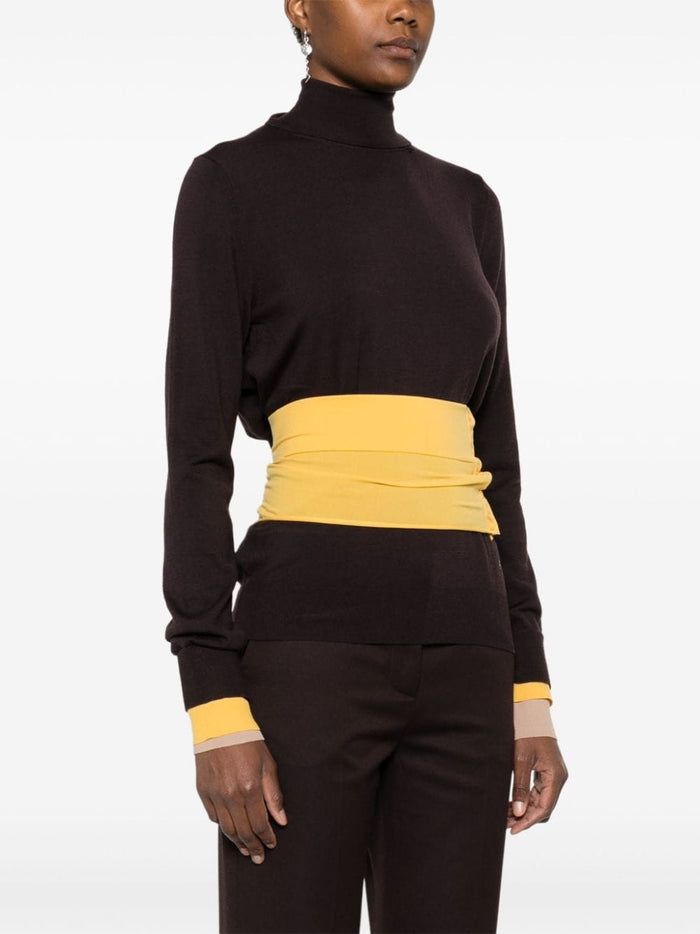 Fendi Sweaters Purple Wool
