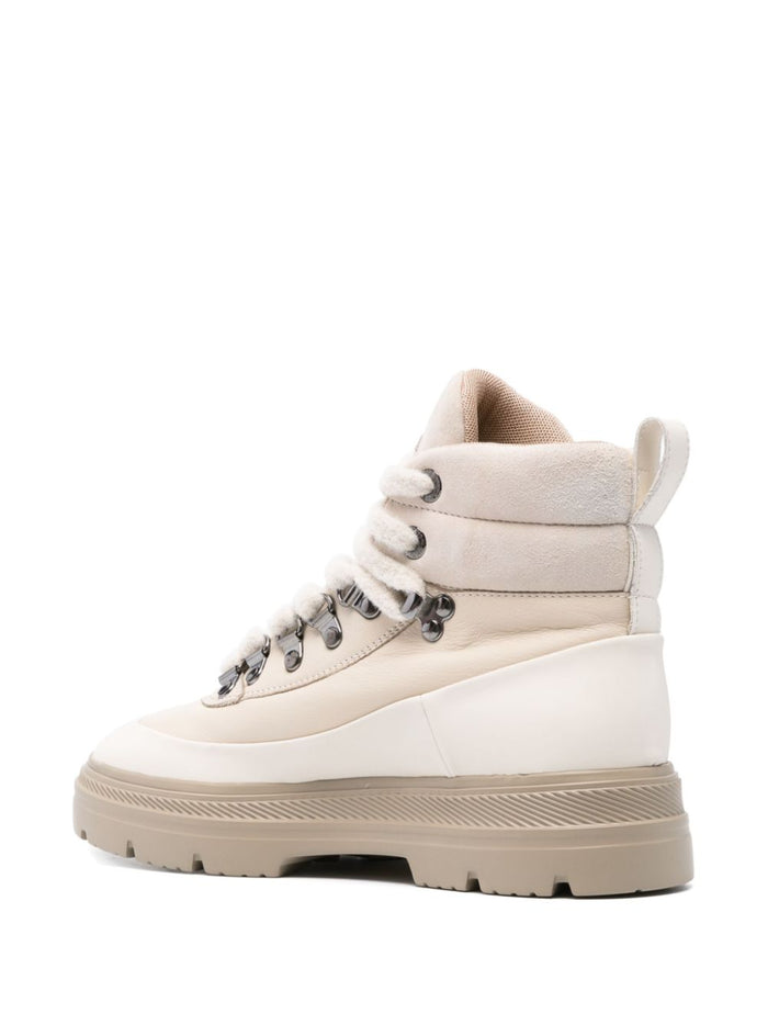Woolrich Boots Beige Calf Leather