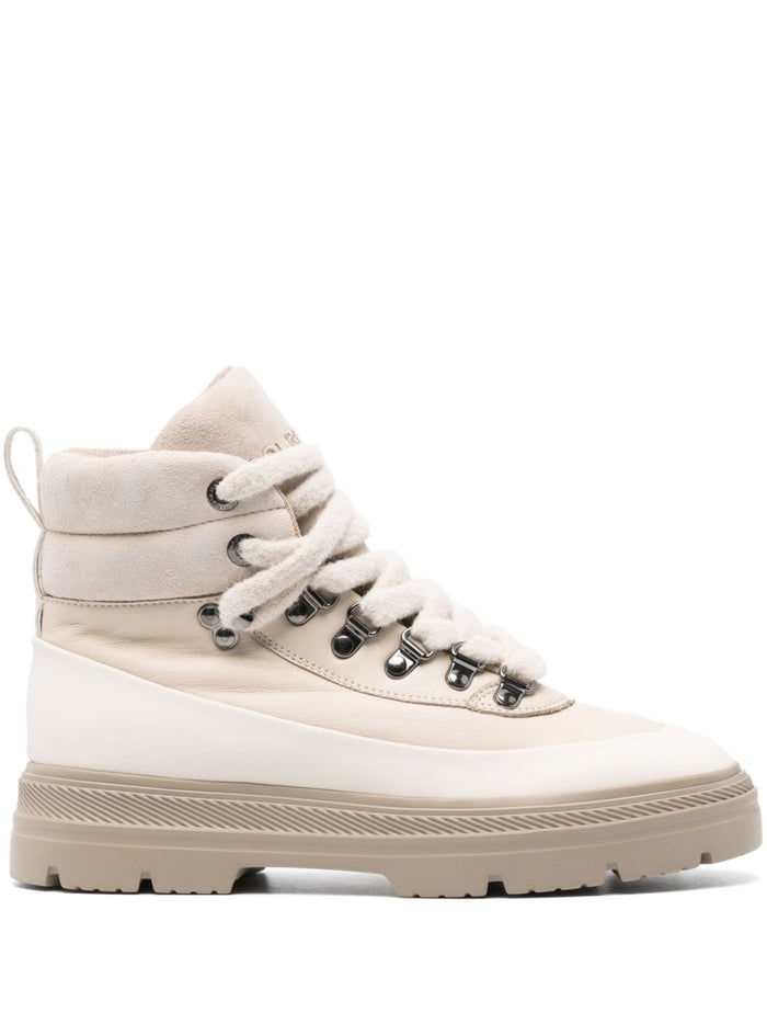 Woolrich Boots Beige Calf Leather