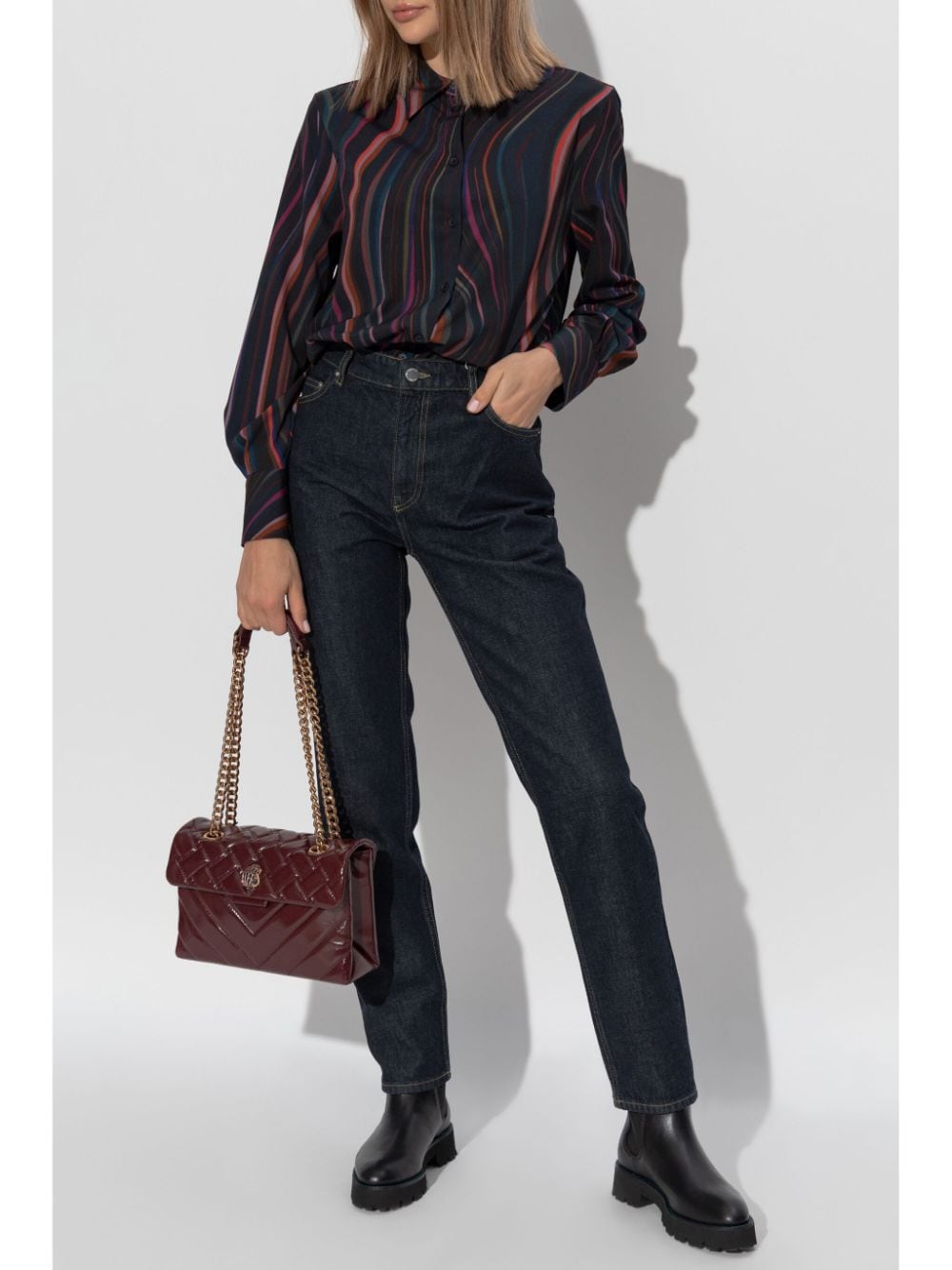 Paul Smith Shirts Blue Polyester