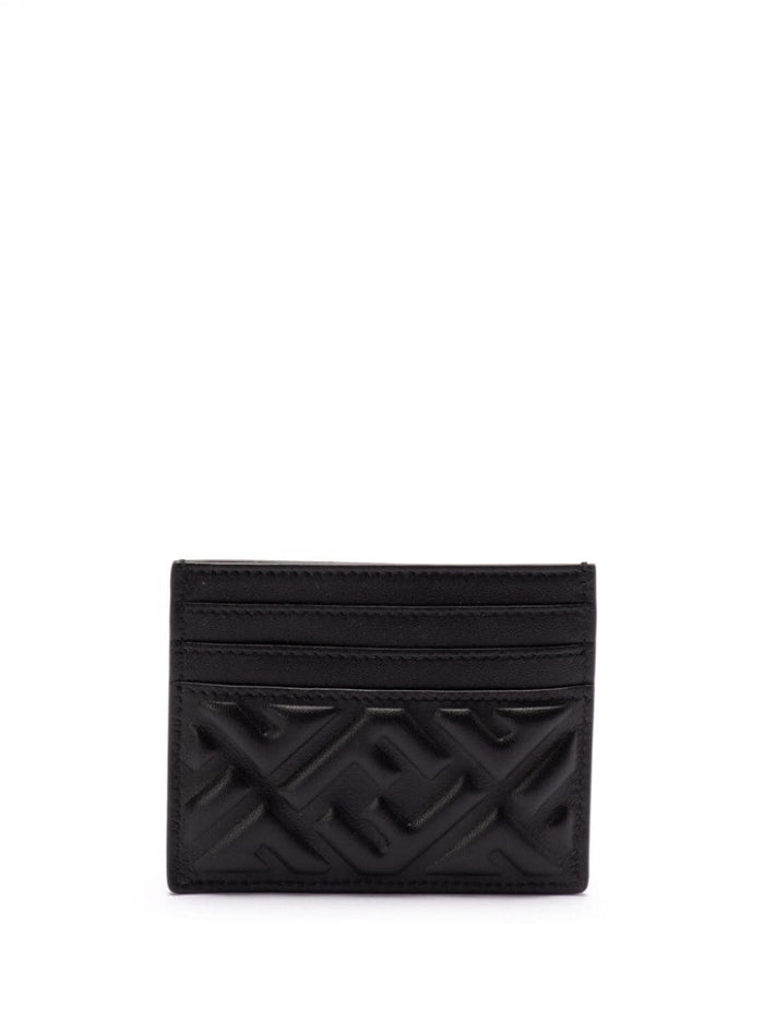Fendi Wallets Black Lamb Skin