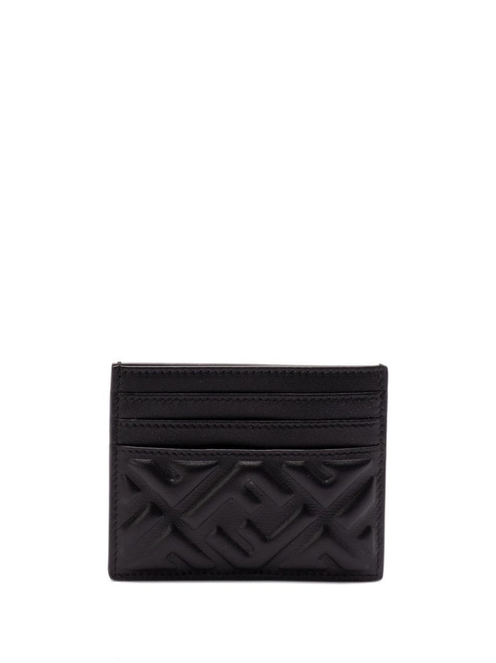 Fendi Wallets Black Lamb Skin