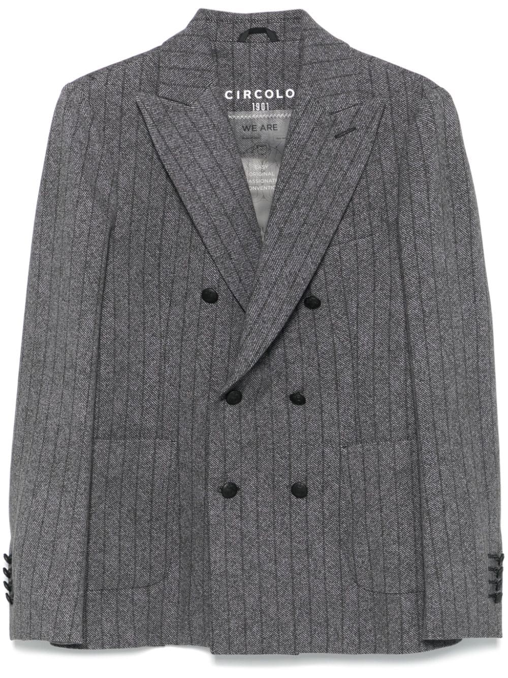Circolo 1901 Jackets Grey Cotton Elastane