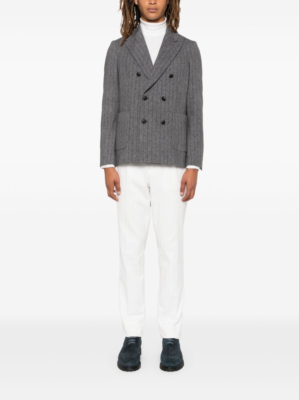Circolo 1901 Jackets Grey Cotton Elastane
