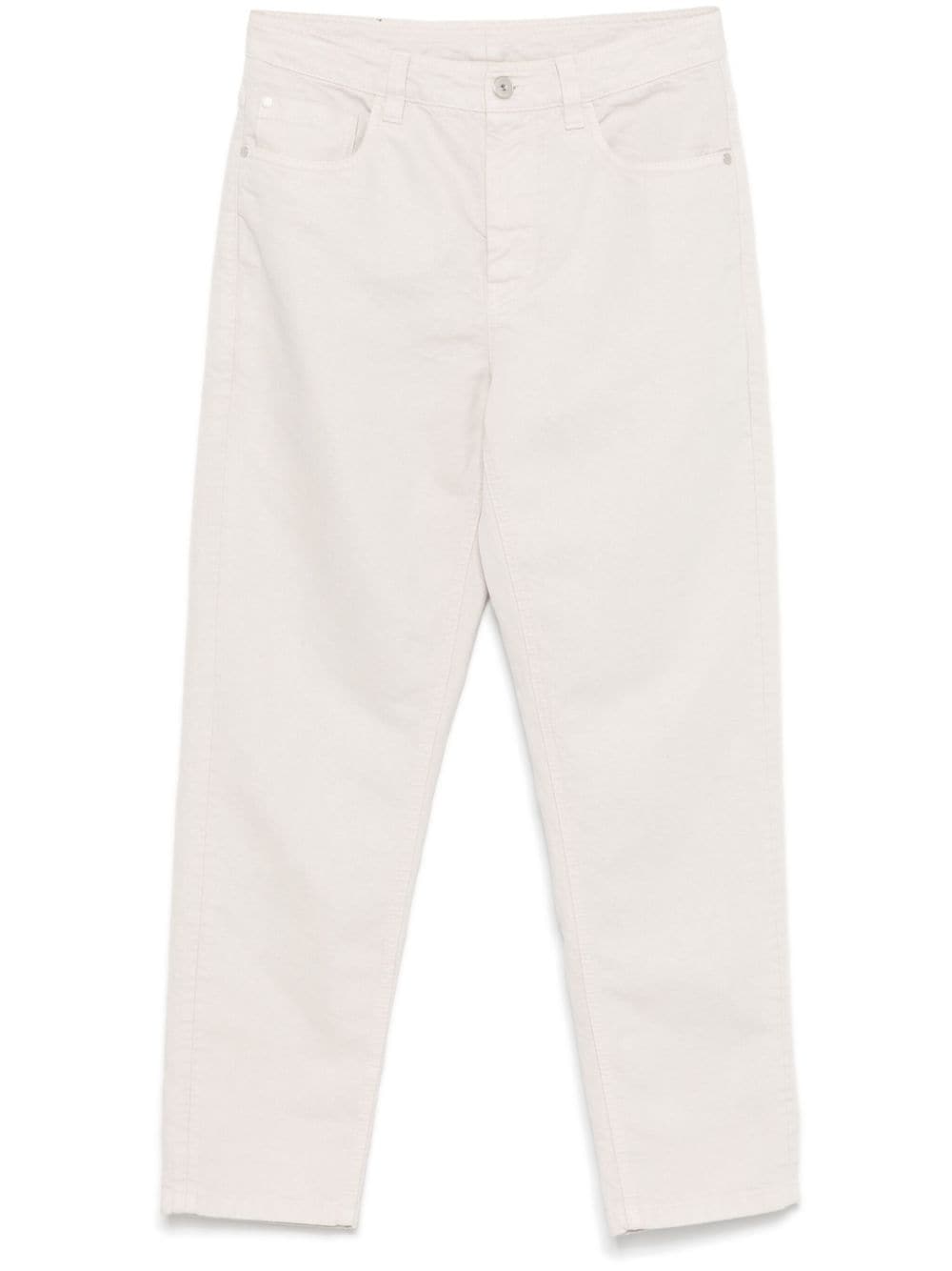Brunello Cucinelli Trousers Bianco Cotton Viscose Polyester