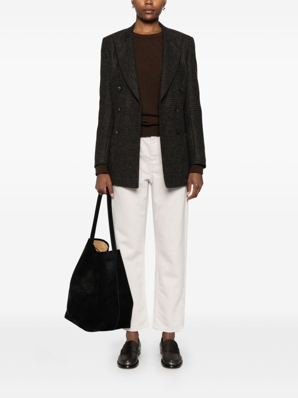 Brunello Cucinelli Trousers Bianco Cotton Viscose Polyester