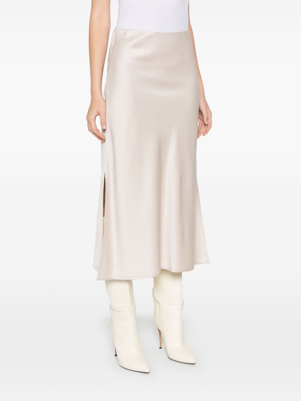 Brunello Cucinelli Skirts Bianco Acetate Viscose