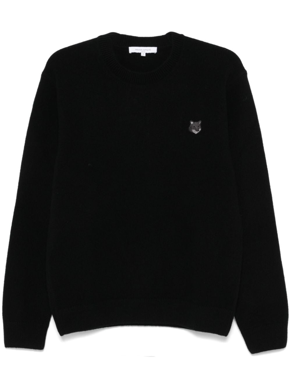 Maison Kitsune Sweaters Black Wool