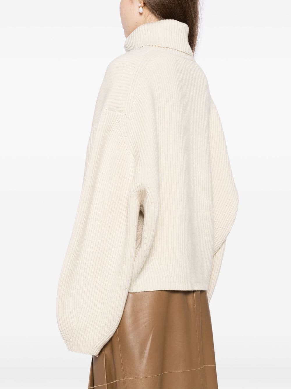 Toteme Main Sweaters Beige Wool Polyamide