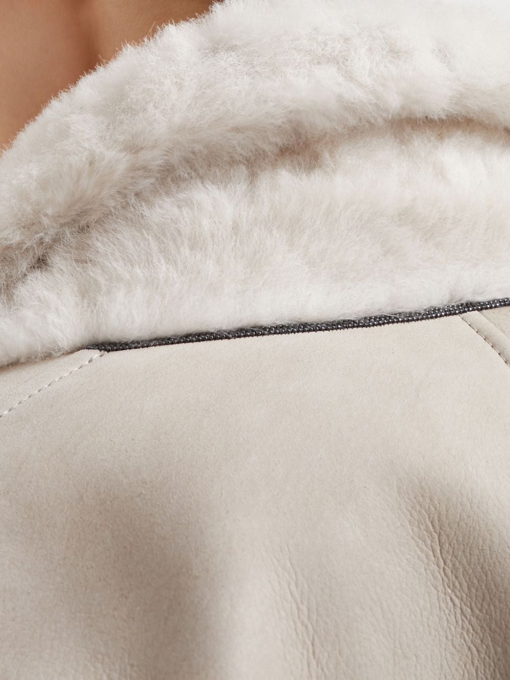 Brunello Cucinelli Jackets Beige Shearling
