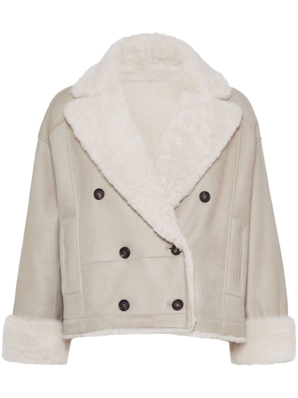 Brunello Cucinelli Jackets Beige Shearling