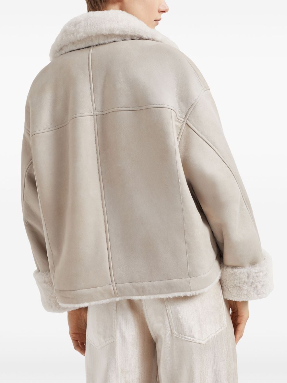 Brunello Cucinelli Jackets Beige Shearling