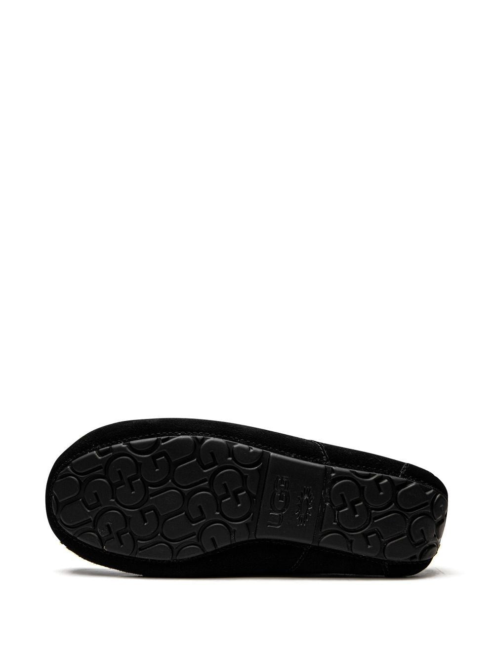 Ugg Flat Shoes Black Sole: Rubber Outer: Suede