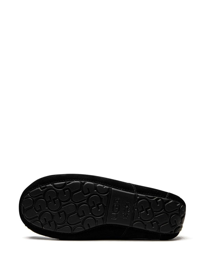Ugg Flat Shoes Black Sole: Rubber Outer: Suede