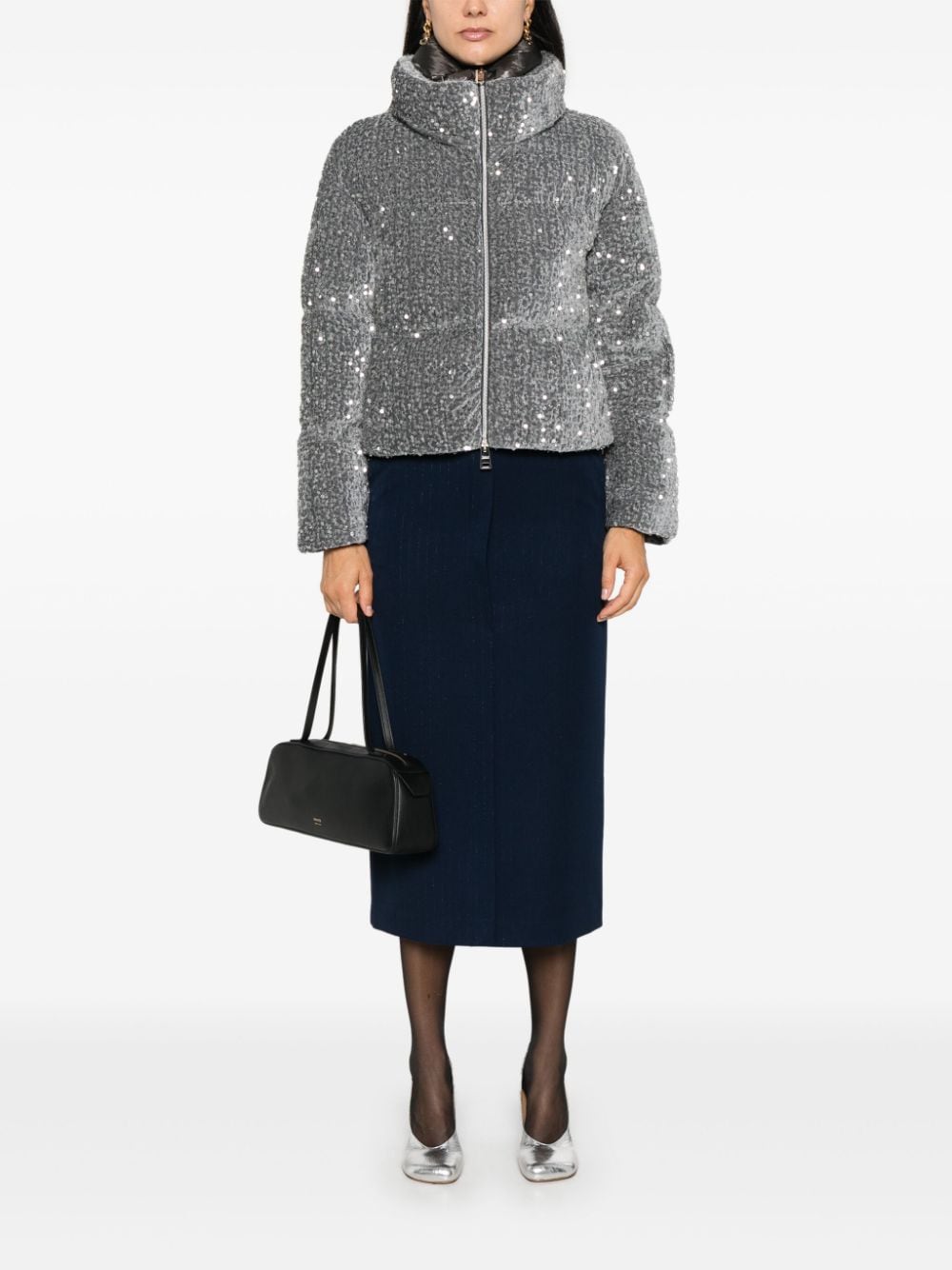 Herno Coats Grey Lining: Polyamide